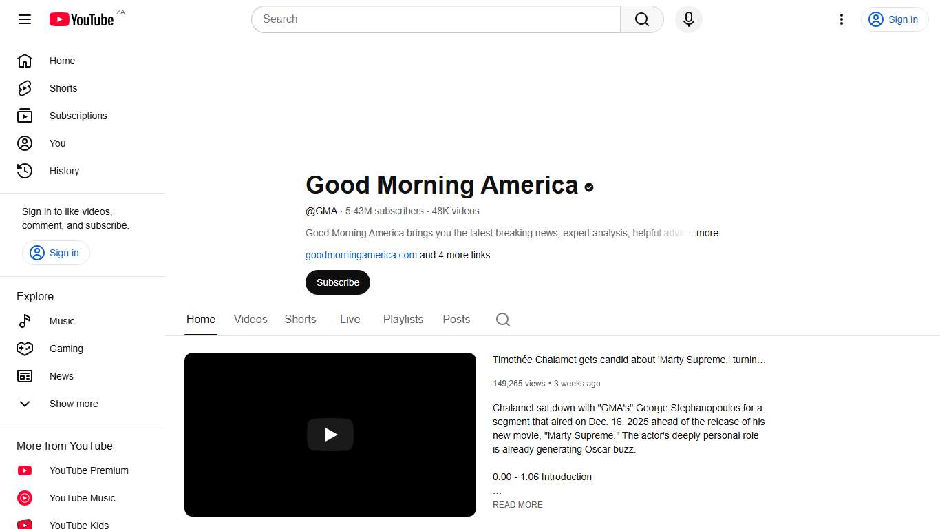 Good Morning America - YouTube