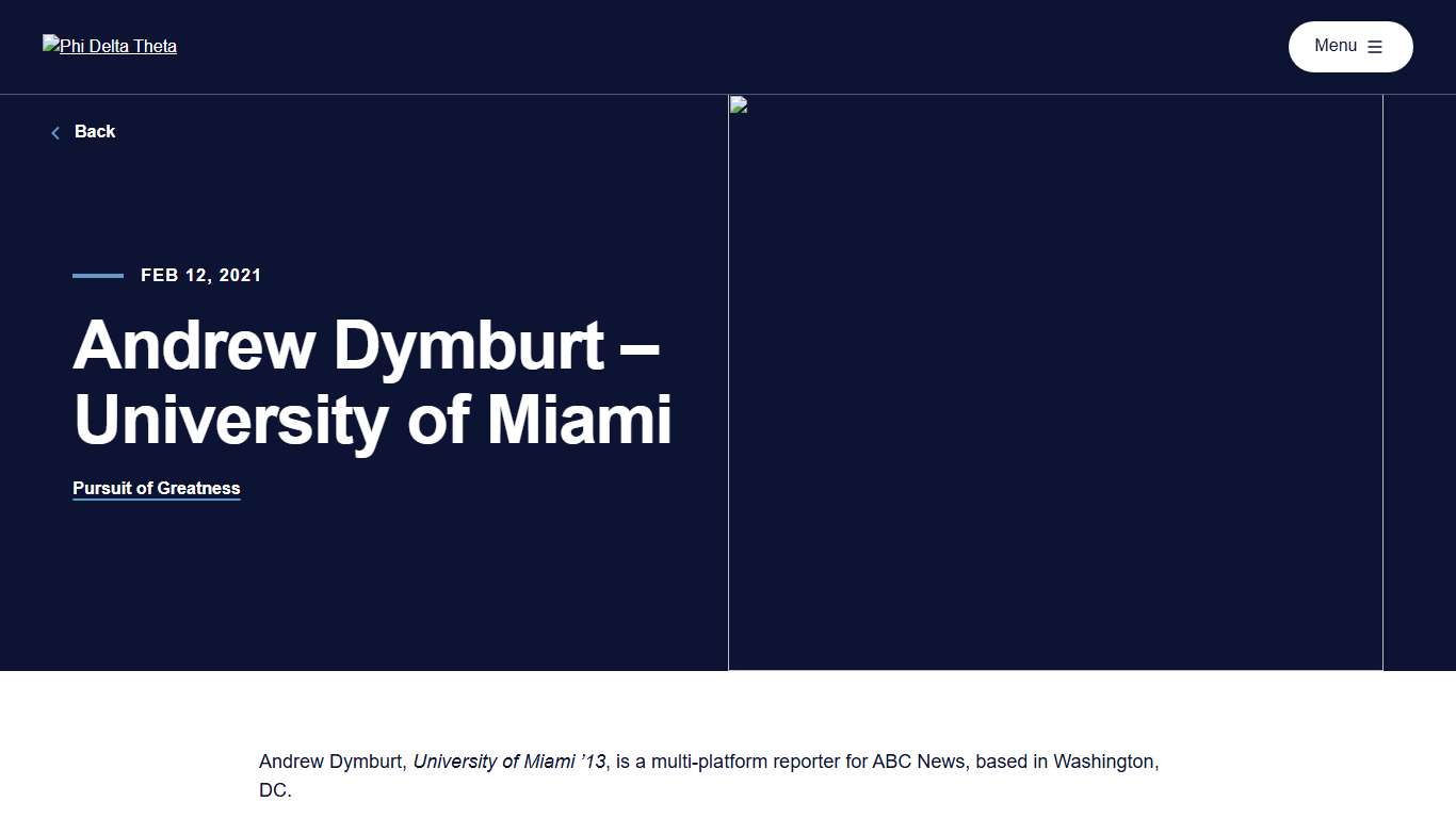 Andrew Dymburt - University of Miami - Phi Delta Theta